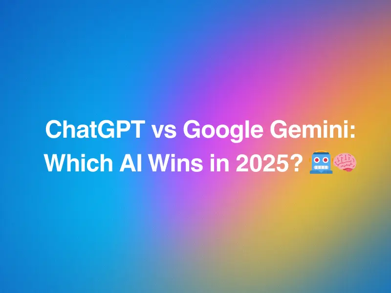 ChatGPT vs Google Gemini Comparison β Who Wins in 2025? π€π§ 3 ChatGPT vs Google Gemini - AI Model Comparison 2025
